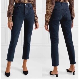 Agolde Remy High Rise Straight Jeans in Caution Wash Size 25
